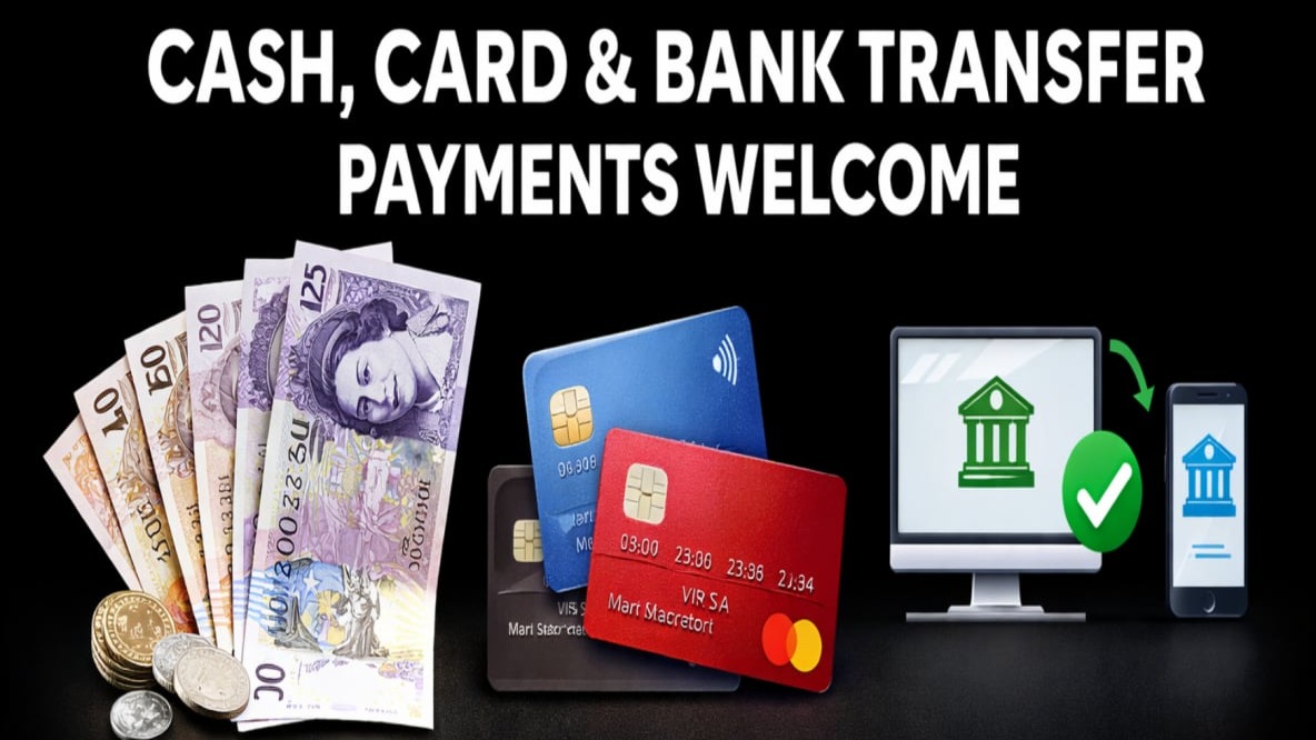 convenient ways to pay for your Barnsley taxis and transfers,