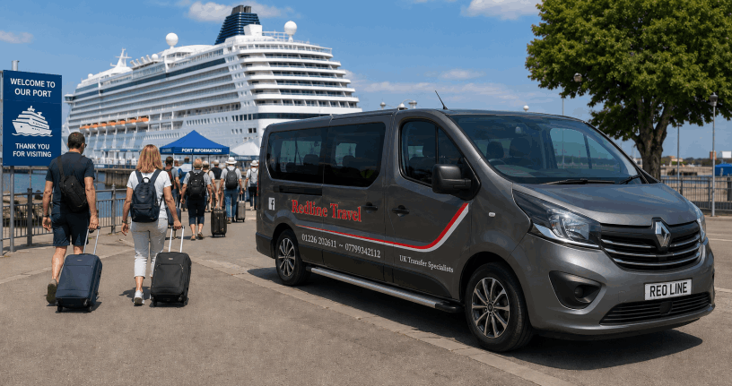 8 seater minibuses fixed price quote cruise and seaport transfers from Barnsley