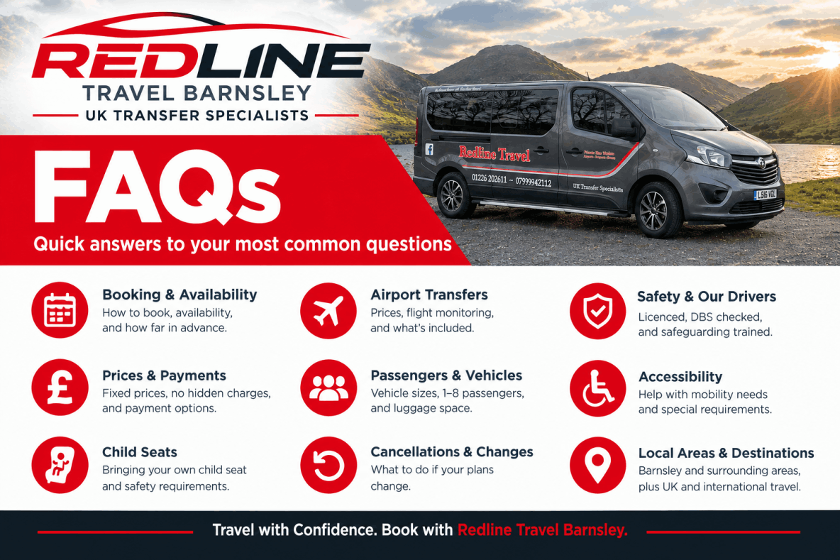 FAQS | Redline Travel Barnsley